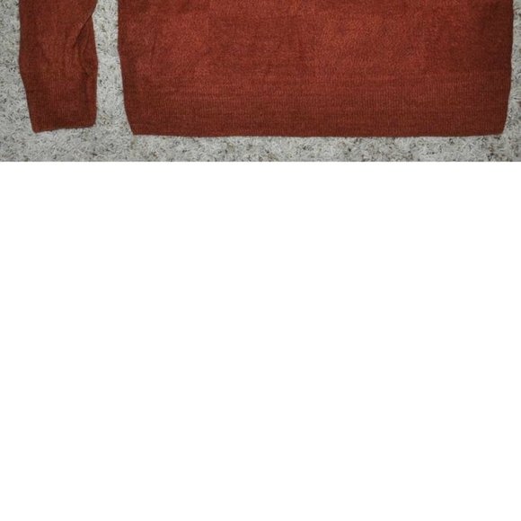 Mens Sweater Dockers Red Medium Long Sleeve Crewneck Square Pattern Soft Acrylic - Picture 3 of 4